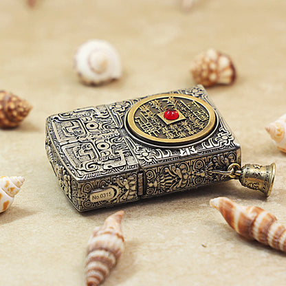 Zippo Solid 3d-embossed Argent Mountain Ghost Charm Coin Case - CM44
