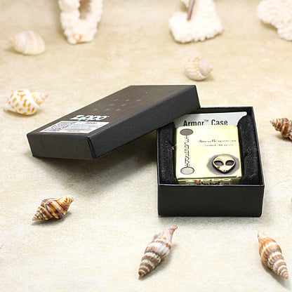 Zippo Premium Shine Bronze Alien Organism Medallion - CC148