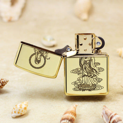 Zippo Premium Shine Bronze Bodhisattva Avalokitesvara - CC92
