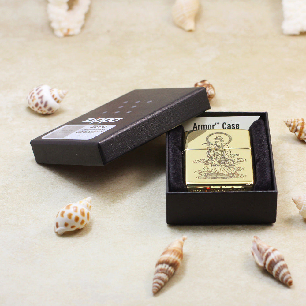 Zippo Premium Shine Bronze Bodhisattva Avalokitesvara - CC92