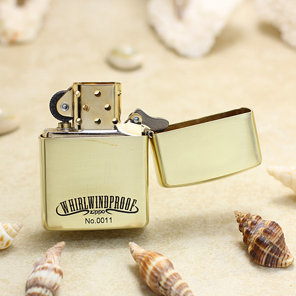 Zippo Premium Shine Bronze Intricate Chiseled Whirlwindproof Pin-Up Maiden - CC149