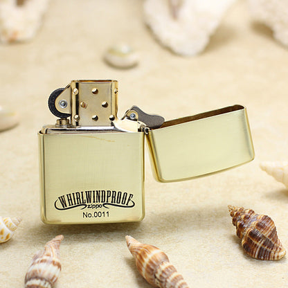 Zippo Premium Shine Bronze Intricate Chiseled Whirlwindproof Pin-Up Maiden - CC149
