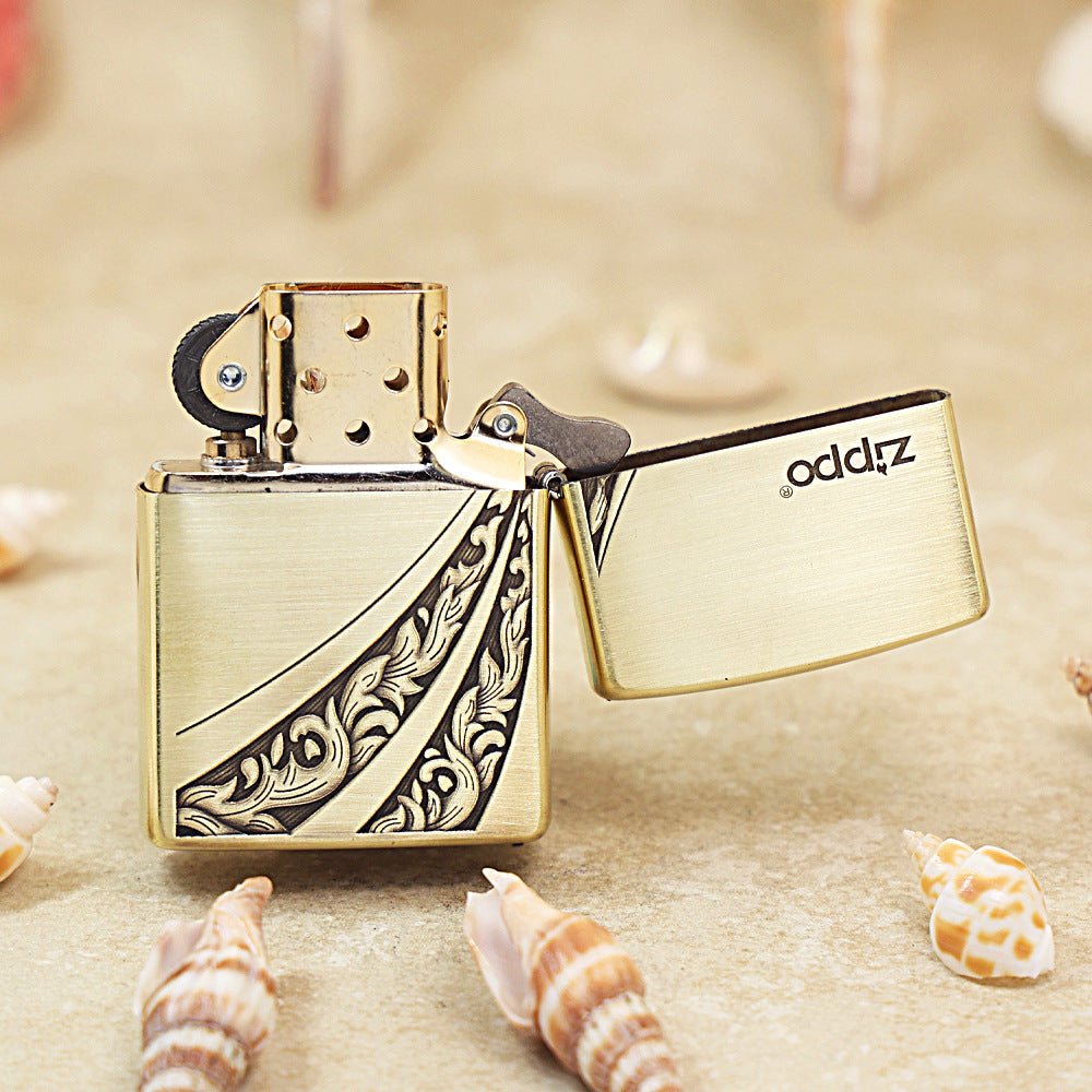Zippo Premium Shine Bronze Double Arc Scrollwork - CC98