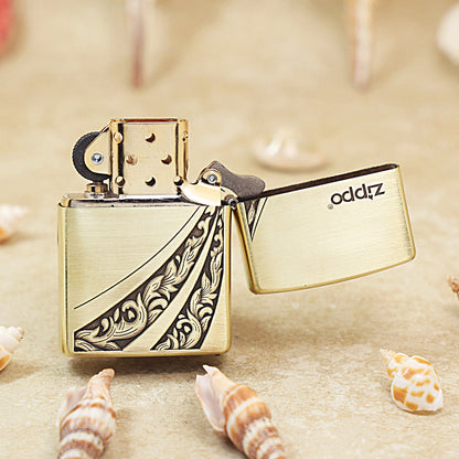 Zippo Premium Shine Bronze Double Arc Scrollwork - CC98
