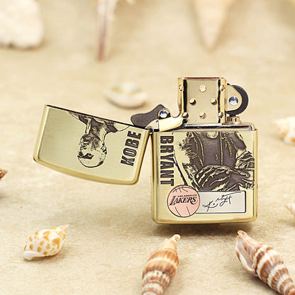 Zippo Premium Shine Bronze Chiseled Kobe Bryant Lakers Medallion - CC152