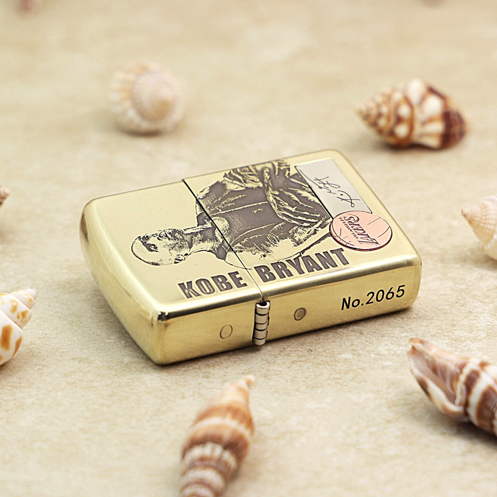 Zippo Premium Shine Bronze Chiseled Kobe Bryant Lakers Medallion - CC152