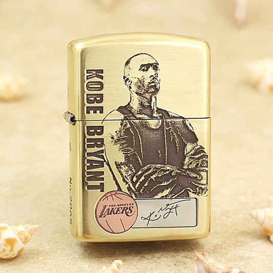 Zippo Premium Shine Bronze Chiseled Kobe Bryant Lakers Medallion - CC152