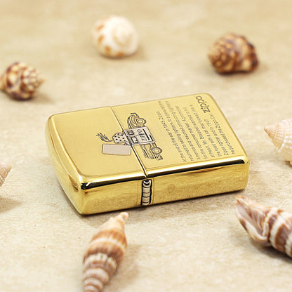 Zippo Premium Shine Bronze Chiseled Zippo Car and History - SC29