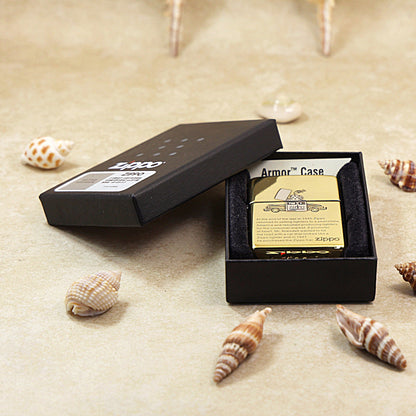 Zippo Premium Shine Bronze Chiseled Zippo Car and History - SC29