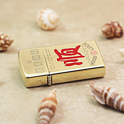 Zippo Premium Shine Bronze 'Everything Goes Smoothly' - CC14
