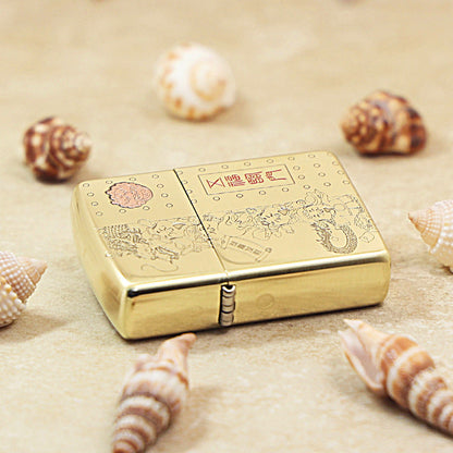 Zippo Premium Shine Bronze Five Blessings Descend - CC90