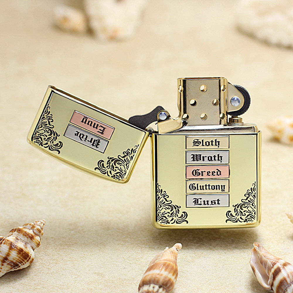 Zippo Premium Shine Bronze Seven Deadly Sins - CC96