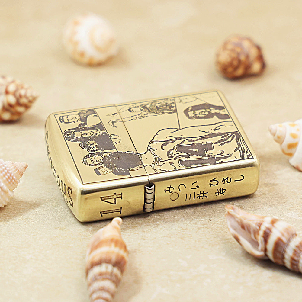 Zippo Premium Shine Bronze 'Slam Dunk Mitsui Hisashi' - CC40