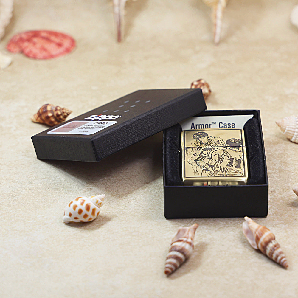 Zippo Premium Shine Bronze Slam Dunk Rukawa Kaede - CC91