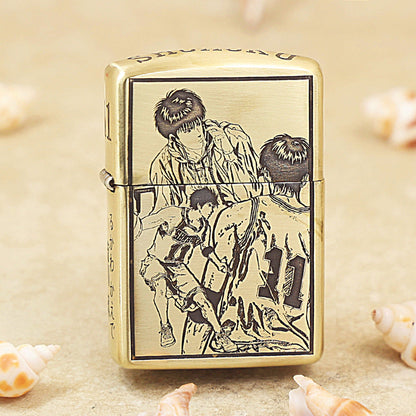 Zippo Premium Shine Bronze Slam Dunk Rukawa Kaede - CC91