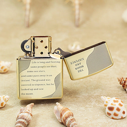 Zippo Premium Shine Bronze The Moon and Sixpence Townscape - CC87