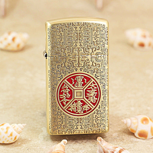 Zippo Premium Shine Bronze Thunder Talisman - CC78