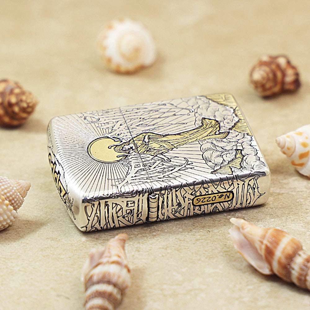 Zippo Premium Shine Steel 'Angel's Temptation' - DS136