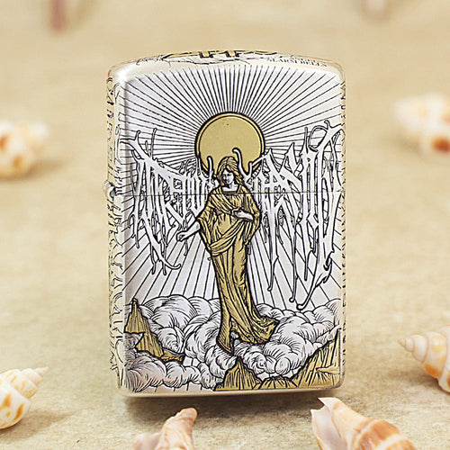 Zippo Premium Shine Steel 'Angel's Temptation' - DS136