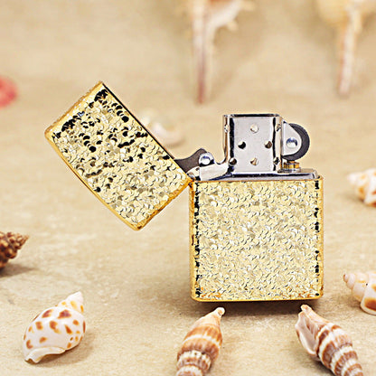 Zippo Premium Shine Gold Crushed Ice Texture Case - CM43