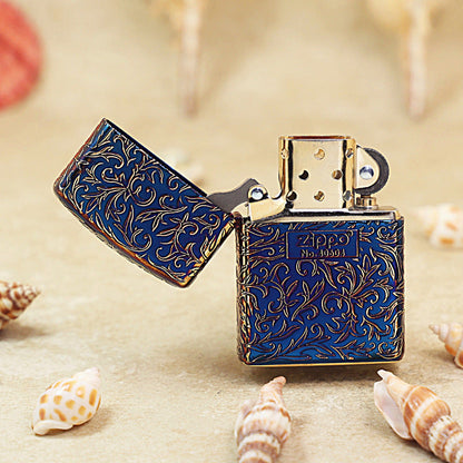 Zippo Limited Version Vintage Gold 'Z' Botanical Design - JP02