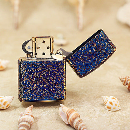Zippo Limited Version Vintage Gold 'Z' Botanical Design - JP02