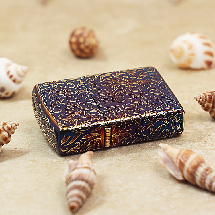 Zippo Limited Version Vintage Gold 'Z' Botanical Design - JP02