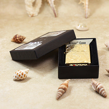 Zippo Limited Version Gold Plate Double-Sided Arabesque - JP47
