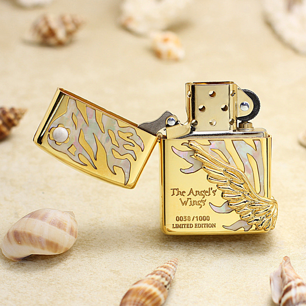 Zippo Limited Version 'The Angel's Wings' with Mother of Pearl Inlay - JP63