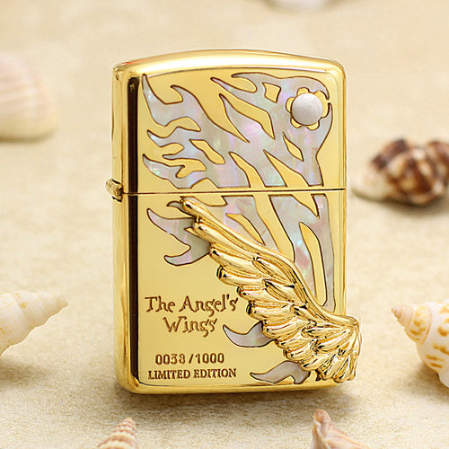 Zippo Limited Version 'The Angel's Wings' with Mother of Pearl Inlay - JP63