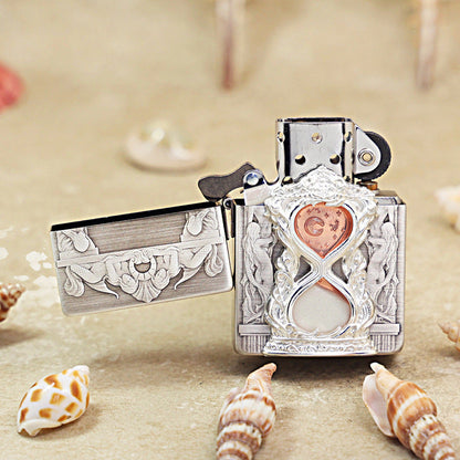 Zippo 'Mermaid Hourglass' Intricate Carve - DS118