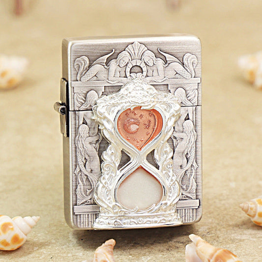 Zippo 'Mermaid Hourglass' Intricate Carve - DS118