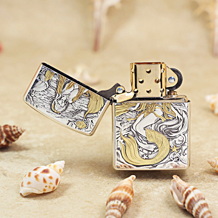 Zippo 'Mermaid Queen' Intricate Carve - DS109