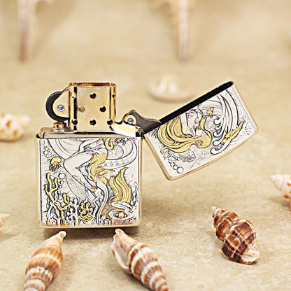 Zippo 'Mermaid Queen' Intricate Carve - DS109