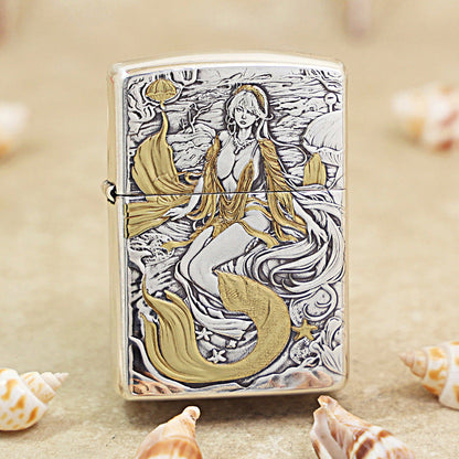 Zippo 'Mermaid Queen' Intricate Carve - DS109