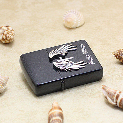 Zippo 'Mighty Wings' with Crucifix Medallion - JP70