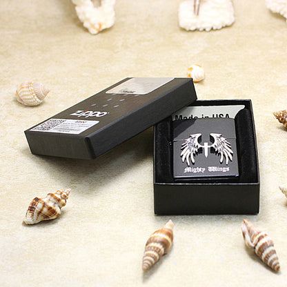 Zippo 'Mighty Wings' with Crucifix Medallion - JP70