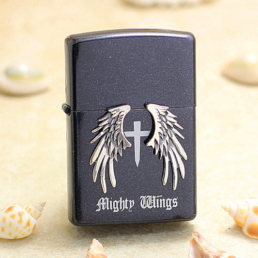 Zippo 'Mighty Wings' with Crucifix Medallion - JP70