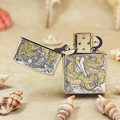 Zippo 'Nine-Tailed Fox Spirit' Intricate Carve Two-Finish - DS119
