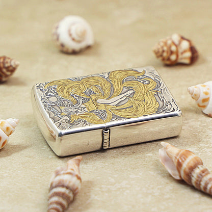 Zippo 'Nine-Tailed Fox Spirit' Intricate Carve Two-Finish - DS119