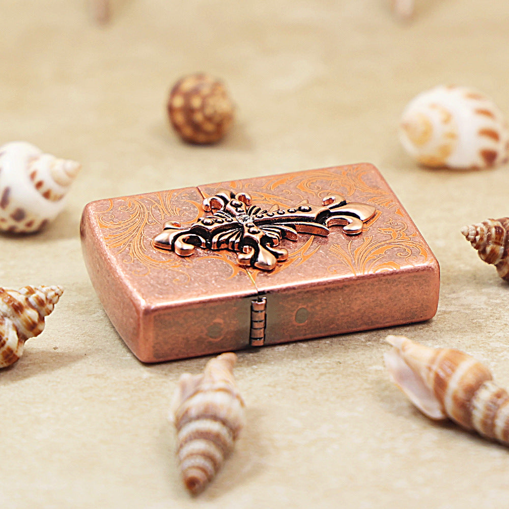 Zippo Ornate Crucifix Vintage Copper - KR07