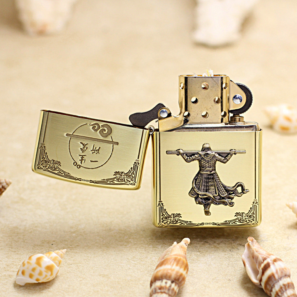 Zippo Polished Bronze A Life's True Love Sun Wukong Medallion - CC106