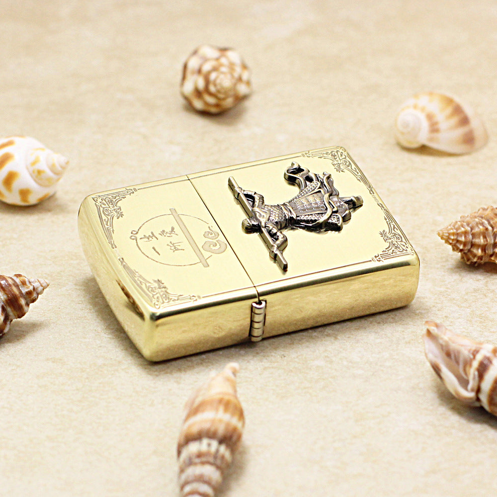 Zippo Polished Bronze A Life's True Love Sun Wukong Medallion - CC106