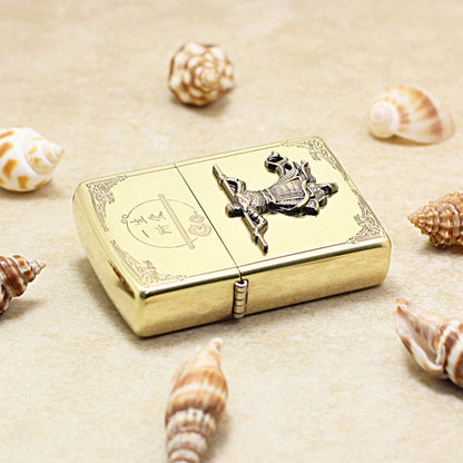 Zippo Polished Bronze A Life's True Love Sun Wukong Medallion - CC106