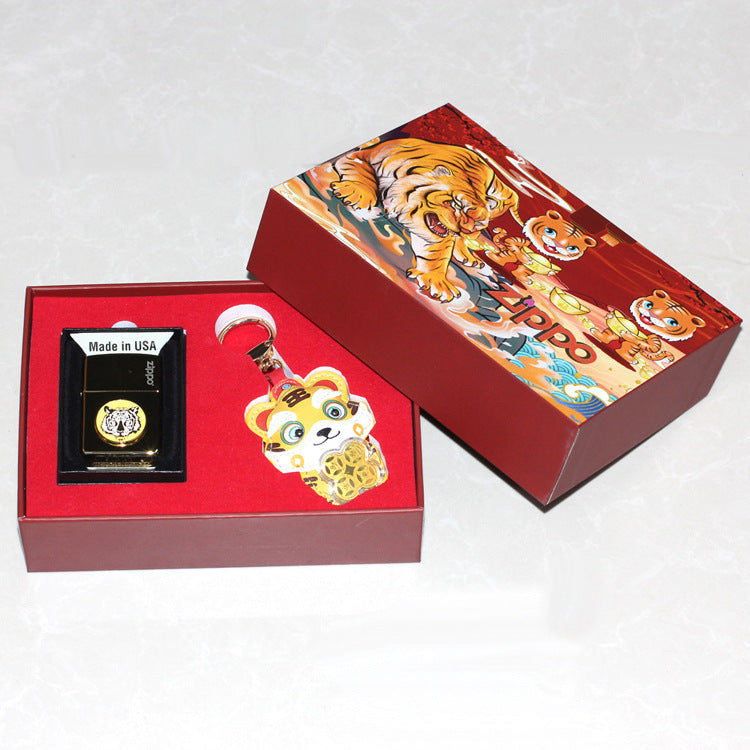 Zippo Polished Bronze Tiger Medallion - DS151