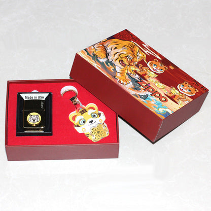 Zippo Polished Bronze Tiger Medallion - DS151