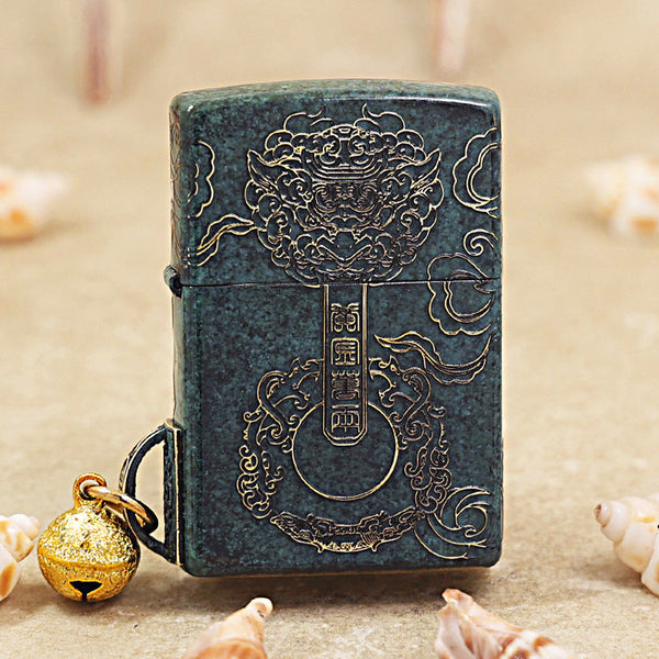 Zippo 'Qilin' Intricate Carve with Charm - DS113