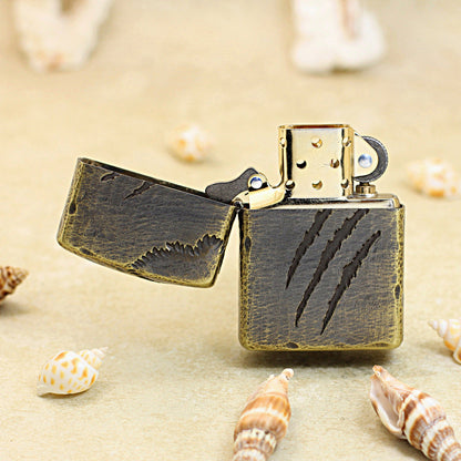 Zippo Rustic Bronze Intricate Engraved Claw Marks - CC114