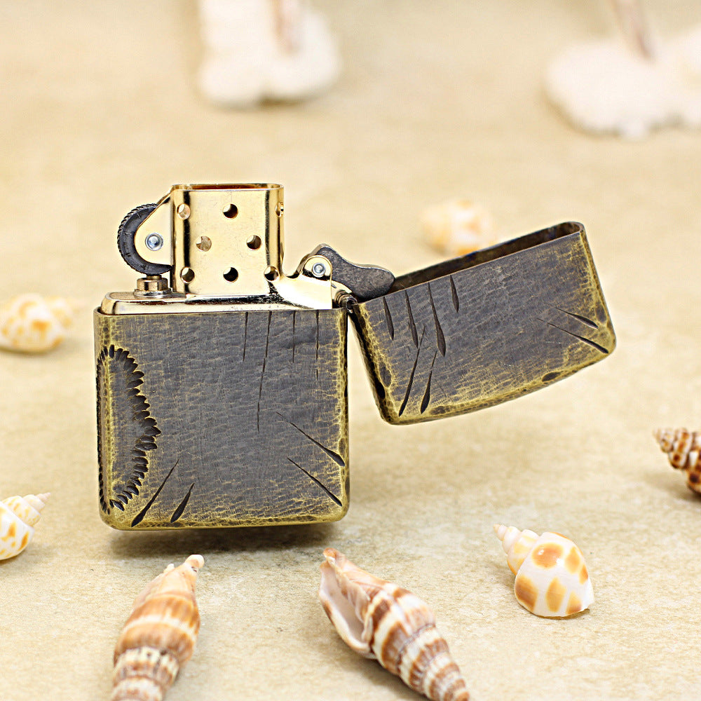 Zippo Rustic Bronze Intricate Engraved Claw Marks - CC114