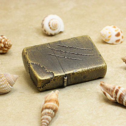 Zippo Rustic Bronze Intricate Engraved Claw Marks - CC114